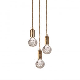 Lee Broom Crystal Bulb 3 Piece Chandelier