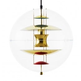 Verpan VP Globe Brass Pendant Light 