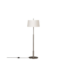 Santa & Cole Diana Floor Lamp Satin Nickel