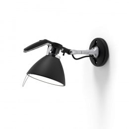 Luceplan Fortebraccio 100 Wall Light in Black