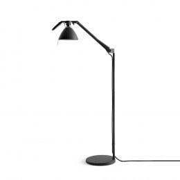Luceplan Fortebraccio Floor Lamp in Black