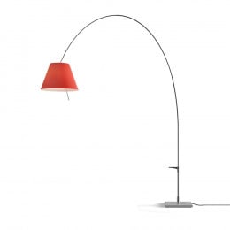 Luceplan Lady Costanza Floor Lamp in Red